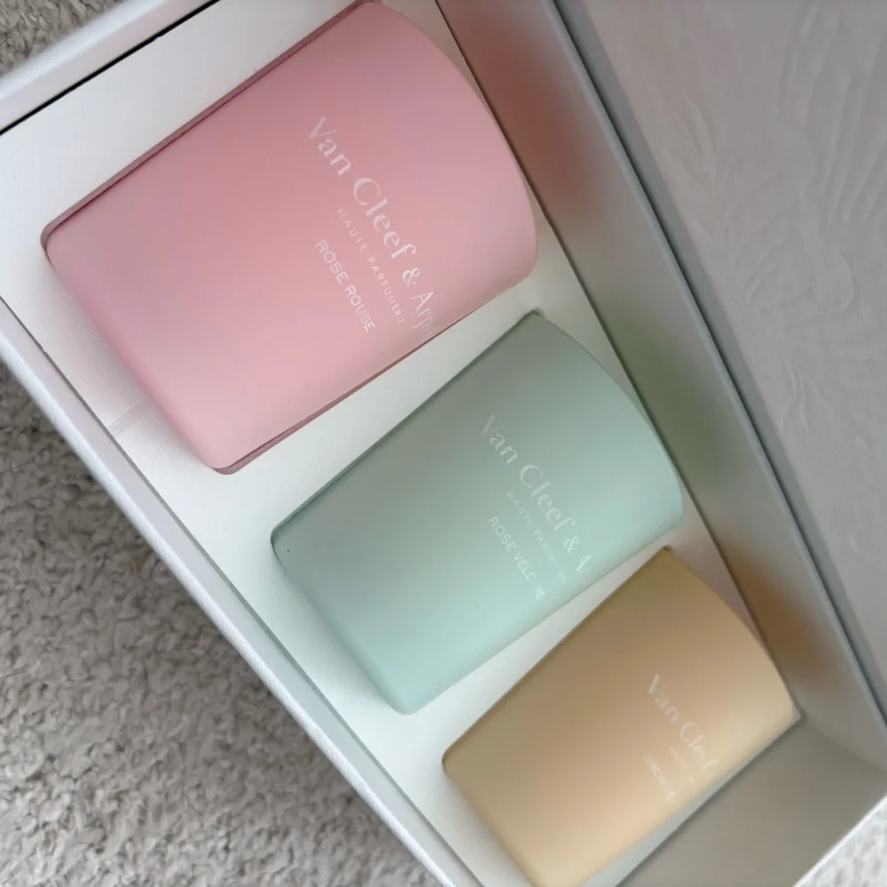 Van Cleef & Arpels Votive Candle Set - Pink, Green, Cream - Picture 11 of 12